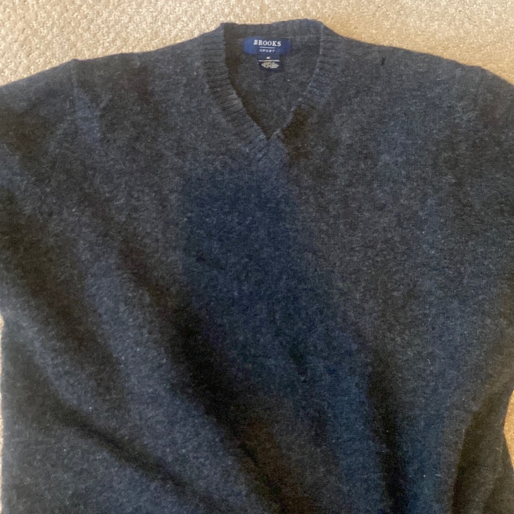 brooks brothers sport sweater 100% lambswool size medium